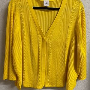 Summer weight sweater in sunny yellow!